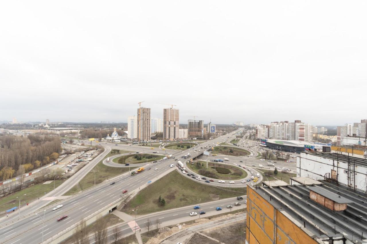Уютная 1 Комнатная Квартира Люкс На Теремках Kiev Exterior foto